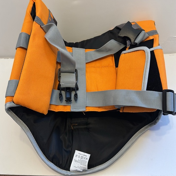 NWT- Dog Life Jacket, High Visibility Ripstop, Adjustable size L, OrangeCamo - Picture 10 of 11